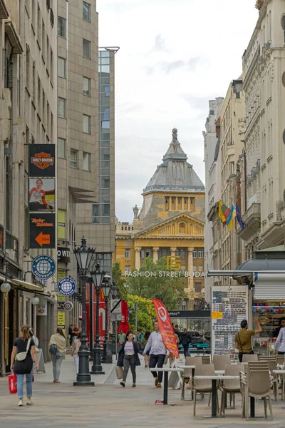 Budapeszt Węgry Lipca 2022 Fashion Street City Centre Styl Życia — Zdjęcie stockowe