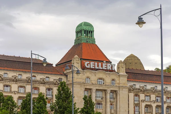 Будапешт Венгрия Июля 2022 Года Отель Gellert Building Буда Сити — стоковое фото