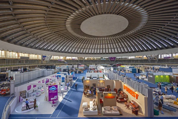 Belgrado Sérvia Novembro 2022 Exposição Mostra Decoração Interior Equipamento Mobília — Fotografia de Stock