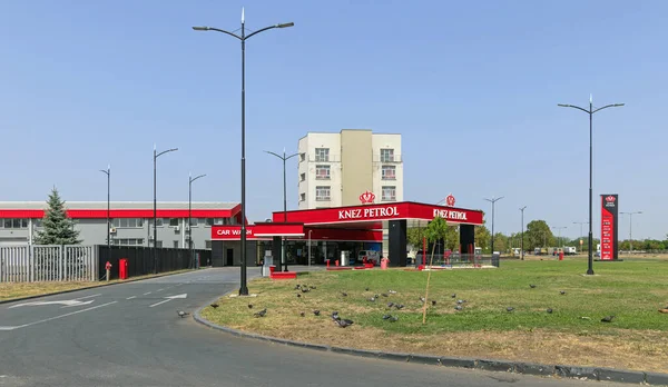 Novi Sad Serbia August 2022 Knez Petrol Gas Station Belgrade — Stock Photo, Image