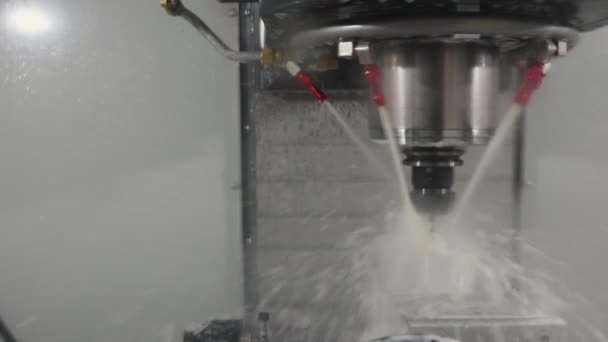 Mist Coolant Spray System Chlazení Nářadí Cnc Stroj — Stock video
