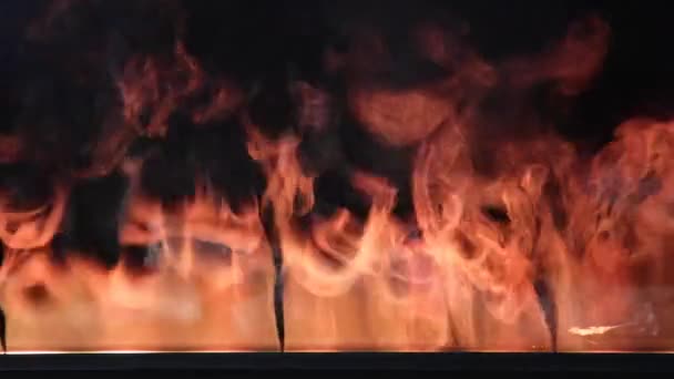 Prawdziwa Para Wodna Fałszywe Efekty Ognia Dekoracji Domu Kominka — Wideo stockowe