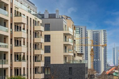 Yeni Apartman Binaları Belgrad 'da Sırbistan' da Gelişiyor