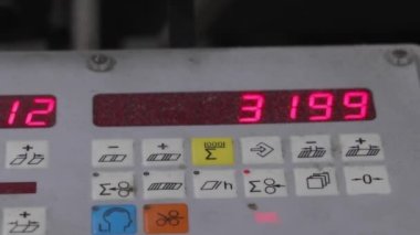Led Numbers Display Counting Up Machinery Printing Office zoom in