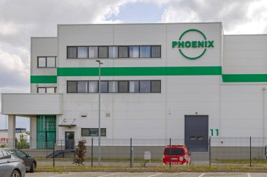 Simanovci, Serbia - August 22, 2022: Phoenix Pharma Corporate Office Building at Dositejeva Street in Simanovci.