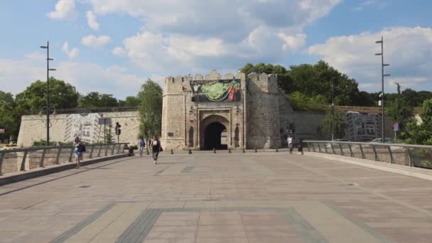Nis Serbia August 2022 Jazz Festival Nisville Banner Entrance Stambol — Video