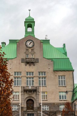 Stromstad City Government Office Building Sweden Autumn Day