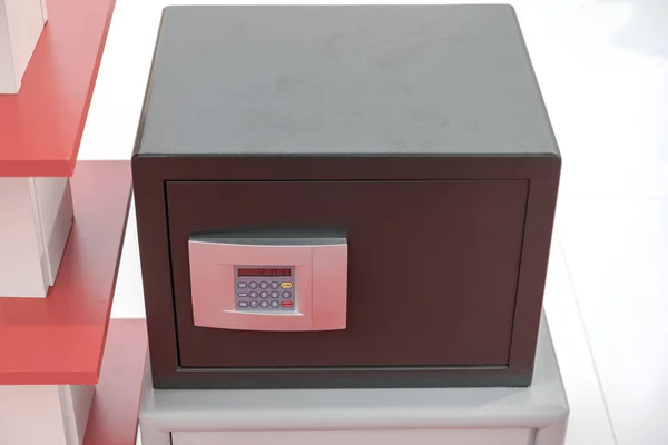 Caixa Depósito Segurança Com Teclado Bloqueio Tempo Eletrônico — Fotografia de Stock