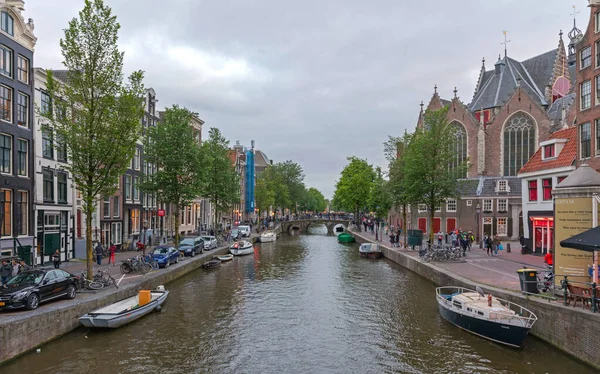 Amsterdam Paesi Bassi Maggio 2018 Famosa Attrazione Turistica Del Quartiere — Foto Stock