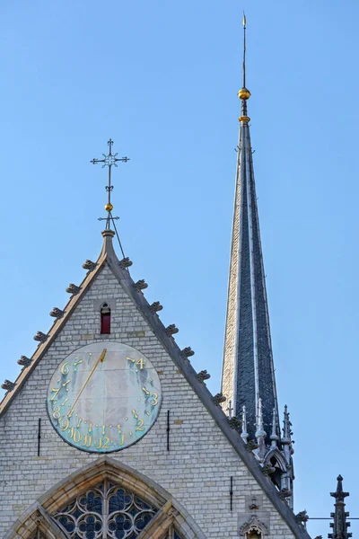 Sundial Clock Church Amsterdam Netherlands — 스톡 사진