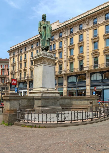 Mailand Italien Juni 2019 Statue Von Giuseppe Parini Historisches Wahrzeichen — Stockfoto