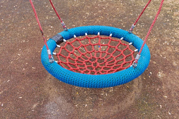 Spider Web Swing Net Kids Playground Park — Zdjęcie stockowe