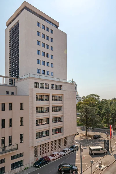 Belgrad Serbia Sierpnia 2019 Odnowiony Budynek Sądu Miejskiego Sądu Rejonowego — Zdjęcie stockowe