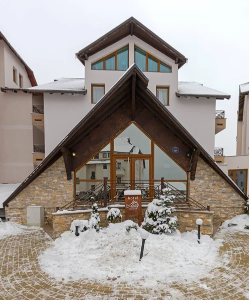 Kopaonik Serbia December 2017 Entrance Hotel Milmari Resort Spa Wellness — Stock Photo, Image