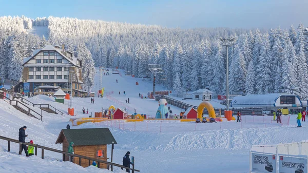 Kopaonik Sérvia Dezembro 2017 Ski Resort Kopaonik National Park Nice — Fotografia de Stock