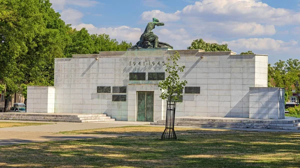 Subotica Sırbistan Ağustos 2022 Düşen Askerler Faşizm Mağdurları Anıtı Şehir — Stok fotoğraf