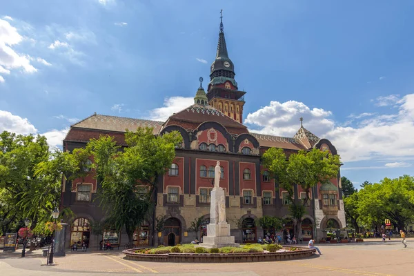Subotica Serbien August 2022 Historisches Gebäude Rathaus Und Denkmal Platz — Stockfoto