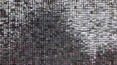 Disko Kulübü Eğlence Efektlerinde Gümüş Aynalar Arkaplan Duvarı