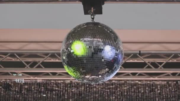 Specchi Girevoli Palla Stile Retrò Disco Club Fun — Video Stock
