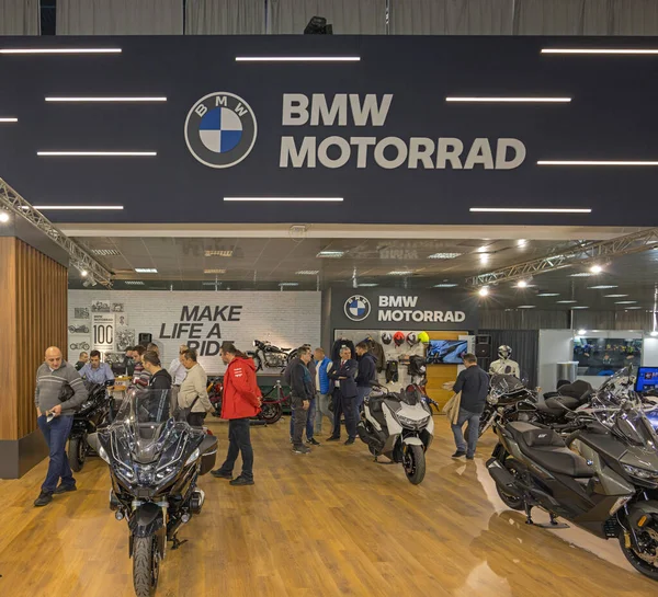 Belgrade Serbia March 2023 Bmw Motorrad Stand German Motorcycles International — Stock Photo, Image