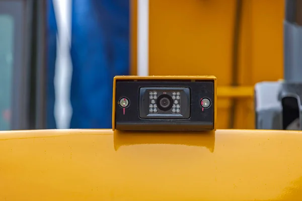 Hátrameneti Kamera Infravörös Led Lámpák Dobozban Építőipari Gép — Stock Fotó