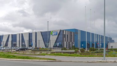 Dobanovci, Sırbistan - 27 Mart 2023: Modern Yeni Bebek Gıda Fabrikası Sanayi Bölgesinde Nutrino Bff.