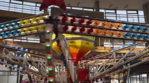 Carnival Carousel Spinning Turn Rotating Colour Led Lamps Flashing Lights — 비디오