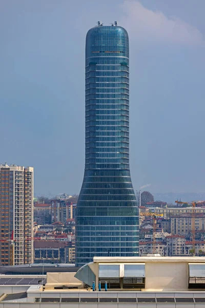 Belgrad Serbia Kwietnia 2023 Nowoczesny Wieżowiec Blue Glass Building Belgrad — Zdjęcie stockowe
