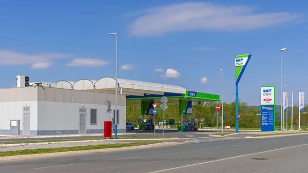 Belgrado Serbia Mayo 2023 Nueva Estación Servicio Omv Cerca Ikea —  Fotos de Stock