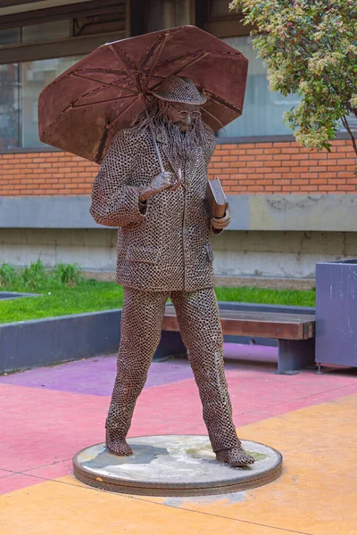 Белград Сербія Травня 2023 Інтересна Статуя Зроблена Залізних Металевих Частин — стокове фото
