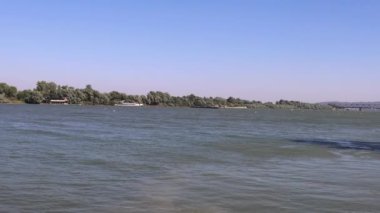 Sırbistan 'da Belgrad' da Geniş Nehir Tuna Bayramı Yaz Panoraması