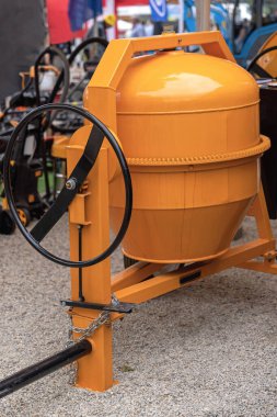 Geniş Kapasite Davul Çimento Beton Karıştırıcı İnşaat Alanı