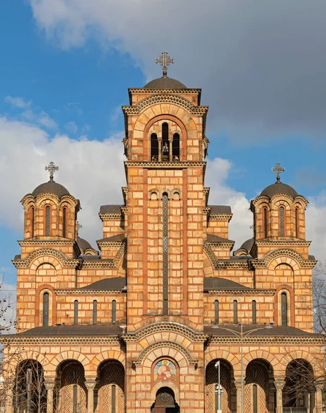 Sint Marken Orthodoxe Christelijke Kerk Belgrado Servië — Stockfoto