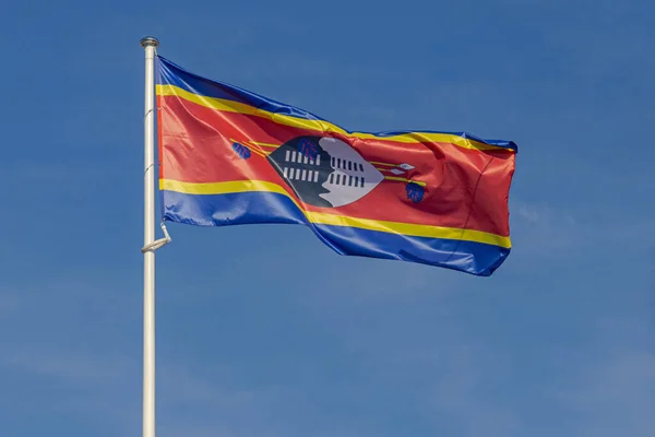 Konungariket Eswatinis Flaggstat Nationellt Emblem Afrika — Stockfoto