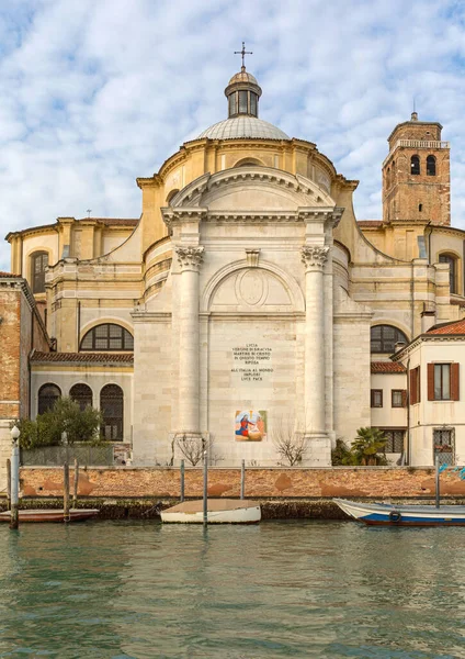 Venedig Italien Januari 2017 San Geremia Romersk Katolska Kyrkobyggnaden Canal — Stockfoto