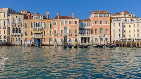 Edificios Gran Canal Venecia Italia Soleado Día Invierno — Foto de Stock