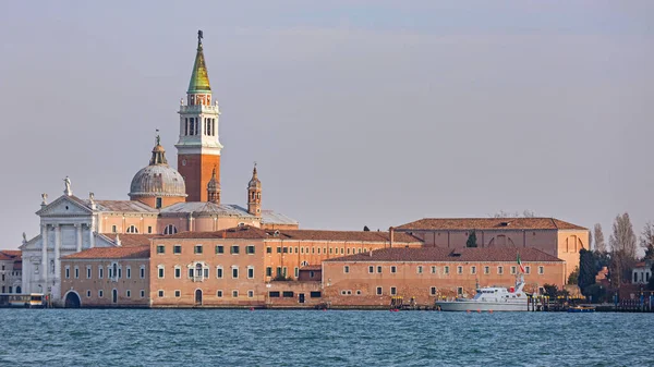 Saint Giorgio Maggiore Adası Venedik Talya Kış Günü — Stok fotoğraf