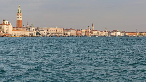 Venice Italy Cityscape Empty Lagoon Winter Day — Stock fotografie