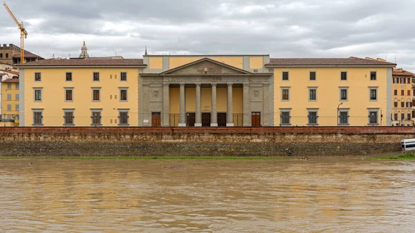 Φλωρεντία Ιταλία Φεβρουαρίου 2018 Εμπορικό Επιμελητήριο Στον Ποταμό Άρνο Στη — Φωτογραφία Αρχείου