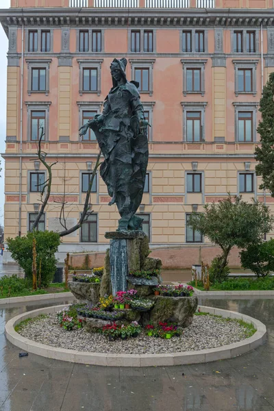 Venise Italie Février 2018 Statue Monument Vierge Immaculée Marie Devant — Photo