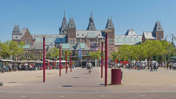 荷兰阿姆斯特丹 2018年5月15日 Rijksmuseum Dutch National Museum Arts History Sunny Spring — 图库照片