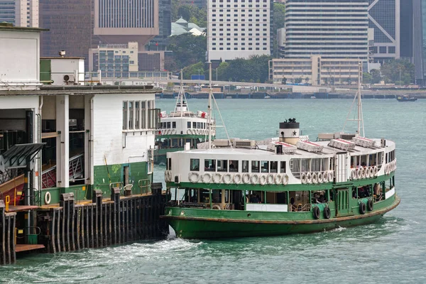 Star Ferry Departing Pier Hong Kong — Stock Photo, Image
