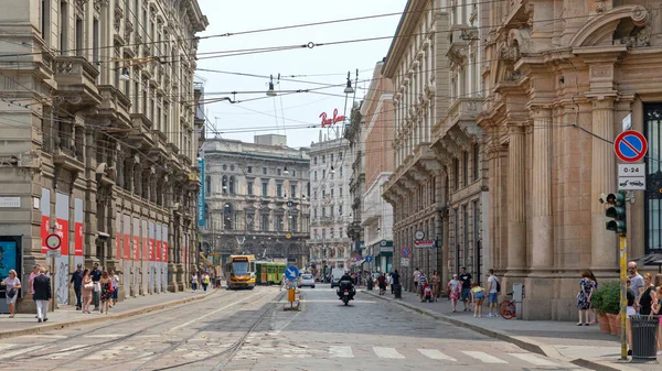 Μιλάνο Ιταλία Ιουνίου 2019 Street View Orefici City Centre Summer — Φωτογραφία Αρχείου