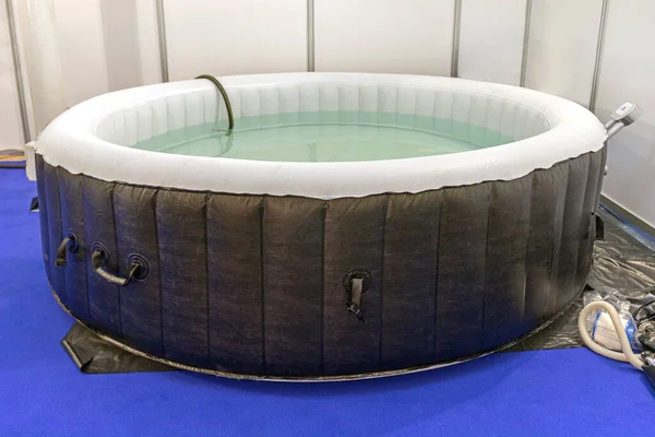 Opblaasbare Water Tub Spa Pool Huis Interieur — Stockfoto