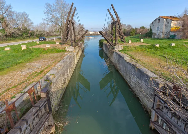 法国Arles 2016年1月29日 Pont Van Gogh Langlois Bridge Landmark Arles France — 图库照片