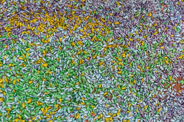 色ひまわり種子自然テクスチャファーム背景 — ストック写真