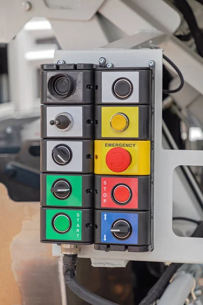 Botones Panel Control Servicio Pesado Camión Basura —  Fotos de Stock