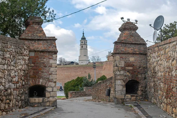 Belgrado Sérvia Dezembro 2018 Entrada Para Parque Histórico Fortaleza Kalemegdan — Fotografia de Stock