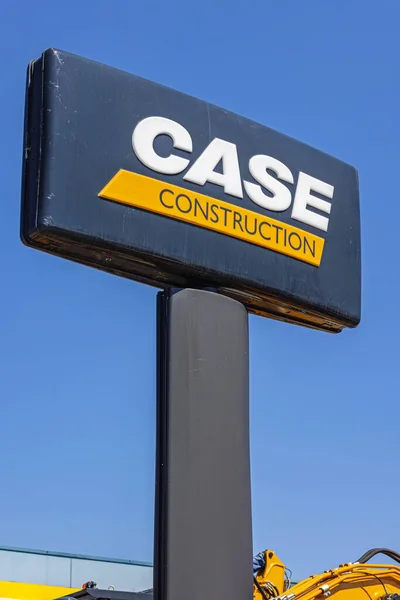 Belgrade Serbia July 2023 Tall Totem Sign Case Construction Machines — 스톡 사진