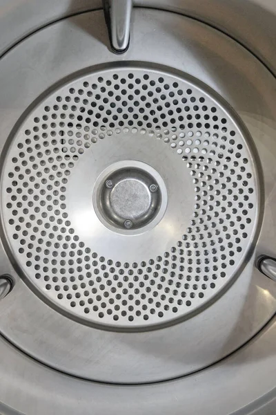 Interior View Big Capacity Clothes Tumble Dryer Machine Drum — Stock Photo, Image